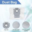 Kit de accesorios para Roborock S8+, S8 Pro Ultra Robot Partes de repuesto, 2 cepillos de rodillo, 4 filtros, 4 almohadillas de fregona, 6 cepillos laterales, 4 bolsas de polvo, 1 cepillo de - 6