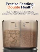 Automatic Cat Feeder Dual Hopper, PalNests 5G/2.4G Smart WIFI Dry Food Auto Dispenser with Timer, 4L Auto Pet Feeder - Customize Feeding Schedule with Stainless Steel Bowl, Contains Desiccant - 2