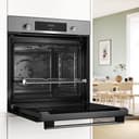 Bosch - Horno Multifunción, Serie 4, 60 cm. de ancho, Asistente de limpieza con agua, 3D Hotair, Acero, HBA514ES3 - 4