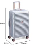 DELSEY Paris Cruise 3.0 Hardside Expandable Luggage with Spinner Wheels, Platinum, Checked-Large 28 Inch, Cruise 3.0 Hardside Expandable Luggage with Spinner Wheels - 11