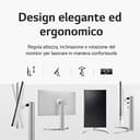 LG 27UP650K Monitor 27" Ultra HD 4K (3840x2160), IPS, HDR 400, DCI-P3 95%, 60Hz, 5ms (GtG), HDMI 2.0, DisplayPort 1.4, AUX, Stand Pivot, Flicker Safe, Bianco - 5