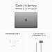 Apple 2023 MacBook Air portatile con chip M2: display Liquid Retina da 15,3", 8GB di RAM, 256GB di archiviazione SSD, videocamera FaceTime HD a 1080p. Compatibile con iPhone/iPad - Grigio siderale - 6