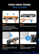 Timink Toner TN247 TN-243CMYK Toner Value Pack Compatible for Brother TN243 DCP-L3550CDW HL-L3230CDW HL-L3210CW MFC-L3750CDW HL-L3270CDW MFC-L3770CDW DCP-L3510CDW MFC-L3710CW Ink Cartridges (1 Black) - 5