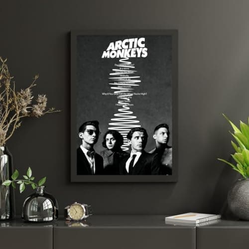 Generic Póster Arctic Monkey Rock Band Indie Rock Post-Britpop A4 21 x 297 mm, Sin Marco, Papel Fotográfico Brillante de, Impresión de Calidad en Sala de Estar