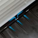 Ferplast Caseta Perros Exterior DOGVILLA 50, Caseta Perro, Casa para Perros, Base Drenante, Base Aislante, Techo Desmontable, Rejilla de Ventilación, Plástico Reciclado, 43 x 48 x h 44 cm - 5