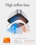 Spigen Classic C1 Funda con Soporte para Filtro de Aire Integrado Compatible con Mac Mini M4 / M4 Pro Chip (2024) - Tangerine - 4