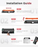 TN247 TN243 Cartucho de Tóner Compatible para Brother TN-243CMYK para Toner DCP-L3550CDW Brother MFC-L3750CDW MFC-L3770CDW MFC-L3710CW HL-L3210CW HL-L3230CDW HL-L3270CDW TN243CMYK, Pack de 4 - 8