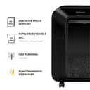 Fellowes LX201 - Trituradora de Papel, microcorte, destruye hasta 12 Hojas, destructora de Papel Uso Personal, Nivel de Seguridad DIN-P5, 100% Anti-Atascos, Papelera 22L, Color Negro - 3