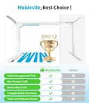 MAIDeSITe Scrivania Regolabile in Altezza con 2 Potenti Motori, 3 Livelli Telaio della Scrivania Elettrica Regolabile in Altezza e 4 Memorie e Funzione di Protezione Anti-collisione -T2 Pro Plus - 8