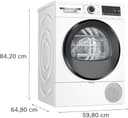 Bosch WQG243C0II Serie 6 Asciugatrice a pompa di calore, 9 kg, Classe energetica C, Sensori di asciugatura, Riduce le pieghe e facilita la stiratura, Cestello per capi in lana, Bianco, 60 Cm - 2