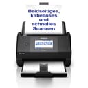 Epson Workforce ES-590W WLAN Dokumentenscanner | 45 S./Min. / 90 ipm | 100 Blatt automatischer Dokumenteneinzug | 10,9 cm Touchscreen | Farbe | Kabelloses Scannen an mehrere Ziele | Bis DIN A4 - 1