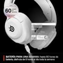 SteelSeries Arctis Nova 5 Blanco Cascos gaming inalámbricos PC, PS5, Switch 2, móvil - Controladores magnéticos de neodimio - Más de 100 preajustes - Batería de 60 horas - 2,4 GHz o BT - Micro Gen2.X - 5
