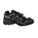 SALOMON Speedcross 4 Gore-Tex, Scarpe da Ginnastica Basse Donna, Nero Black Metallic Bubble Blue, 39 1/3 EU - 9