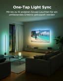 Govee TV Hintergrundbeleuchtung 3 Pro mit HDR-Dreifachkamera, 3,6M 5 in 1 RGBWWIC TV LED Streifen für 55–65 Zoll TVs, 75 LEDs/M, Unterstützt AI-Filter, Sprach- & APP-Steuerung DreamView Sync - 8