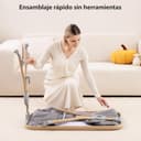 Larex Cuna Colecho para Bebé Bassinet para recién Nacido y bebé con mosquitera, Bolsa y Cesta de Almacenamiento, 5 Alturas Ajustables,4 Ruedas con Freno, colchón Transpirable y Paredes (Gris Oscuro) - 9