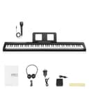 Glarry 88 Key Digital Piano Full Size Electric Keyboard with Semi-Weighted Keys, Keyboard Piano With Sustain Pedal, MIDI Bluetooth, Headphone for Beginner - 2