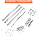GFTIME 69787 45.7cmTubo Bruciatore per griglia Acciaio Inossidabile per Weber Spirit Ⅰ & Ⅱ 300 Serie, Spirit E310 S310 E320 S320 E330 S330 SP-330 (2013 e successivi)（Manopole di controllo anteriore） - 7