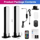 HOTUT Smart LED Light Bars,2 Packs TV Backlight Gaming Lights,Entertainment Lighting,RGB Flow Light Bars,Remote Control and App Control,Music Sync for PC,Ambient Lighting - 2