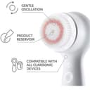 Azonbey Bürstenkopf-Ersatz, kompatibel mit Clarisonic Mia 1, Mia 2, Mia Fit, Alpha Fit, Smart Profile Uplift und Alpha Fit Gesichtsreinigungsbürstenköpfen (Blau, 2 Stück) - 4