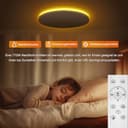 ToyGlee LED Deckenleuchte Dimmbar, 36W Ø30cm Smart RGBIC LED Deckenlampe mit Fernbedienung, Funktioniert mit Alexa & Google Assistant, Deckenleuchten für Schlafzimmer, Wohnzimmer - 6