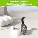 NIXOOT 10 filtri per PETKIT EVERSWEET MAX Pet Water Fountain, il carbone attivo ad alta densità può filtrare odori e imperfezioni dei capelli nell'acqua (10 filtri + 10 spugne) - 2