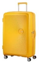 American Tourister Soundbox - Hard Shell Suitcase 77 cm Large - Trolley Suitcase with 4 wheels, TSA Lock, Expandable & Light - 97/110 L - Yellow (Golden Yellow) - 2
