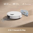 dreame D20 Pro Plus Robot Vacuum, 13,000Pa Suction, DuoBrush for Pet Hair, Corner Cleaning, Self-Emptying, LDS Navigation & Laser Avoidance, 2-in-1 Vacuum&Mop, Hard Floors&Carpets, 5,200mAh Battery - 6