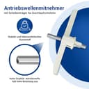 VIOKS Bosch 00630760 - Extractor con aspas de desviación para robot de cocina MUM5 & Bosch MUM5 MUM58L20 Accesorios - 3