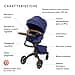 Stokke Xplory X, Royal Blue - Passeggino regolabile per il comfort del bambino e dei genitori - Imbottitura, Imbracatura e cerniera riflettente per una maggiore sicurezza - Si piega facilmente - 2