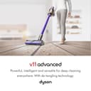 Dyson V11 Advanced cordless stick vacuum cleaner, 200 AW, 60min, Hair de-tangling (Nickel/Purple) - 3