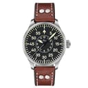 Laco 1925 - Reloj analógico automático para hombre con correa de piel, color marrón - 1