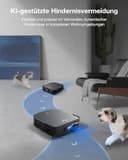 ECOVACS DEEBOT X2 Combo Saugroboter mit Wischfunktion 8700Pa mit Handstaubsauger, doppelte automatische Leerung, 15mm Mopp-Hebesystem, selbstreinigender Roboterstaubsauger, Heißwasser-Moppreinigung - 8