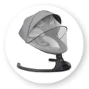 MoMi KENANI Babywippe für Kinder bis 9 kg, klappbar, mit Fernbedienung & Bluetooth zum Verbinden mit Smartphone, Batterie- oder Stromanschluss, mit 5-Punkt-Sicherheitsgurt, Sonnenschutz, Insektennetz - 26