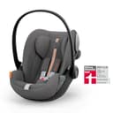 CYBEX Gold Seggiolino Auto Cloud G i-Size Plus, Incluso Riduttore per Neonati, Dalla Nascita fino a circa 24 Mesi, Per Bambini da 40 fino a 87 cm, Max. 13 kg, Lava Grey - 2