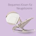 Maxi-Cosi Kori 2-in-1-Babywippe mit Spielzeugbogen, 0–2 Jahre, bis zu 15 kg, Baby Bouncer, 3 mit einer Hand einstellbare Liegepositionen, Easy-in-Gurt, leicht und kompakt, Eco Care, Classic Beige - 3