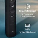 Philips Sonicare DiamondClean 9000 elektrische Zahnbürste, Schallzahnbürste mit App, Andruckkontrolle, 4 Putzmodi, 3 Intensitätsstufen, Ladeglas, Schwarz und Roségold, Zweierpack, Modell HX9914/57 - 7