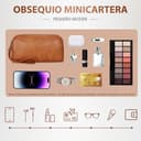 Leathario Mochila Mujer de Cuero PU con Multibolsillos, Mochila Casual y Funcional para Uso Diario, Viajes, Escuela y Universidad Marrón Esmaltado Premium - 6