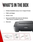 Canon PIXMA MG2551S Series - All-in-One A4 Printers, Copier & Scanner for Home Use | USB Connectivity Only, No WiFi Connection | Energy Efficient Printer Home Printers - 7