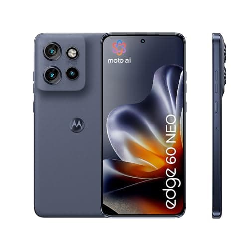 Motorola Edge 60 neo Smartphone (Robustes 6,36"-Super-HD+-Display Dank Corning Gorilla Glass 7i, 50-MP-Kamera, 12/256 GB, 5000 mAh, 68W-TurboPower-Aufladen) Pantone Grisaille