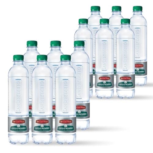 Acqua San Benedetto Effervescente Naturale 50cl x 12 | Acqua San Benedetto Cutolo Rionero | Confezione da 12 Bottiglie di PET da 500ml