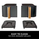 Ninja Foodi MAX Dual Zone Air Fryer, Amazon Exclusive, Tongs, 2 Drawers, 9.5L, 6-in-1, Use No Oil, Air Fry, Max Crisp, Roast, Bake, 8 Portions, Nonstick Dishwasher Safe Baskets, Copper/Black AF400UKCP - 7