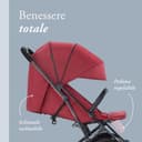 Inglesina Sketch Passeggino Leggero e Compatto, Rosso, Confortevole, fino a 17kg, Chiusura una Mano, UPF 50+ - 3