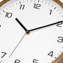 Foxtop Orologio da Parete in Legno Massello 30 cm Senza Ticchettio - Orologio Silenzioso Moderno con Cornice in Legno per Camera da Letto, Cucina, Soggiorno, Ufficio e Scuola - 5