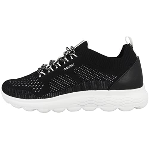 Geox D Spherica A, Sneakers Donna, Nero Black C9999, 38 EU