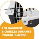 Ferplast Trasportino per Cani di Taglia Media Atlas 60, Box per Trasporto Cani, Porta in Acciaio plasticato, Sistema di Chiusura di Sicurezza, Griglie per l'aerazione, 61 x 91 x h 68 cm. - 7