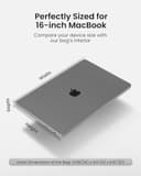 tomtoc Laptop Shoulder Bag for 16'' Macbook Pro M5 Pro/Max (2026) A3428 A3429, M4/M3/M2/M1, Dell XPS 16, Vivobook 15/16, CornerArmor Protective Water-resistant Case Briefcase for Business & Travel - 11