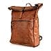 Berliner Bags Roll Top Backpack, Leather, Waterproof, Unisex, Vintage, Retro Brown Paris Brown - 1