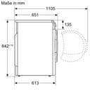 Bosch Serie 8 WQB245B40 asciugatrice Libera installazione Caricamento frontale 9 kg Bianco (Bosch Serie ? 8 WQB245B40 t?rremaskine) - 6