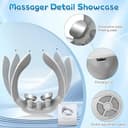 Electric Neck Massager with Heat, Neck Massager for Neck Pain Shoulder, 4 Head Cervical Spine Massage with 6 Mode & 9 Intensity Levels, USB Charging Nerve Massager for Women/Men/Mom/Dad Gifts - 4