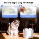 Filter Unit 3.0, 12 Packungen Katzenbrunnen Filter für Petkit E versweet Solo 2/Solo SE/3 Pro/2S/3, Katzen Trinkbrunnen Filter Aktivkohle Ersatzfilter mit 12 Schwamm - 6